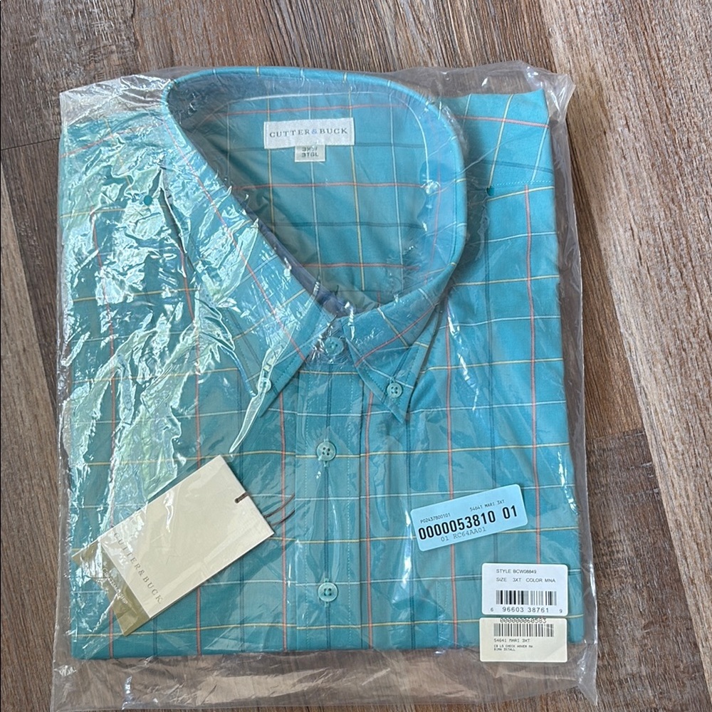 Cutter & Buck Blue Casual Button Down Shirt